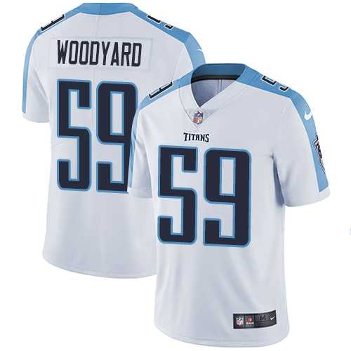 Nike Tennessee Titans #59 Wesley Woodyard White Men's Stitched NFL Vapor Untouchable Limited Jersey Nike Tennessee Titans #59 Wesley Woodyard White Men's Stitched NFL Vapor Untouchable Limited Jersey