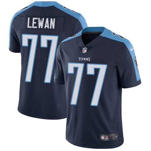 Nike Tennessee Titans #77 Taylor Lewan Navy Blue Alternate Men's Stitched NFL Vapor Untouchable Limited Jersey