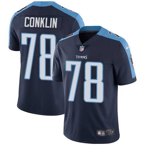 Nike Tennessee Titans #78 Jack Conklin Navy Blue Alternate Men's Stitched NFL Vapor Untouchable Limited Jersey