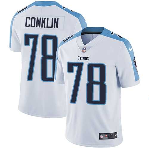 Nike Tennessee Titans #78 Jack Conklin White Men's Stitched NFL Vapor Untouchable Limited Jersey