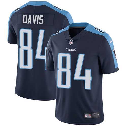 Nike Tennessee Titans #84 Corey Davis Navy Blue Alternate Men's Stitched NFL Vapor Untouchable Limited Jersey