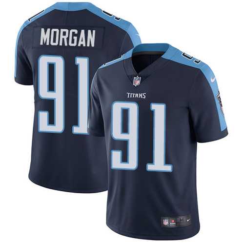 Nike Tennessee Titans #91 Derrick Morgan Navy Blue Alternate Men's Stitched NFL Vapor Untouchable Limited Jersey Nike Tennessee Titans #91 Derrick Morgan Navy Blue Alternate Men's Stitched NFL Vapor Untouchable Limited Jersey