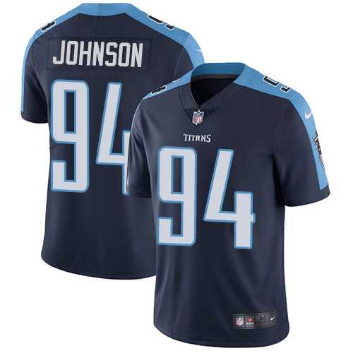 Nike Tennessee Titans #94 Austin Johnson Navy Blue Alternate Men's Stitched NFL Vapor Untouchable Limited Jersey