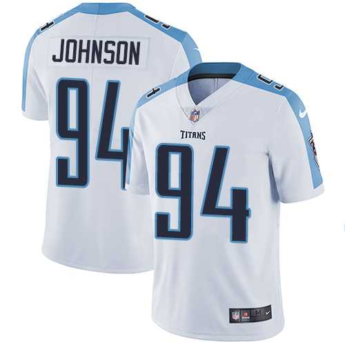 Nike Tennessee Titans #94 Austin Johnson White Men's Stitched NFL Vapor Untouchable Limited Jersey