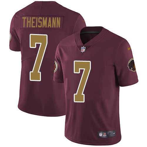 Nike Washington Redskins #7 Joe Theismann Burgundy Red Alternate Men's Stitched NFL Vapor Untouchable Limited Jersey