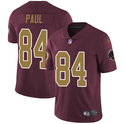 Nike Washington Redskins #84 Niles Paul Burgundy Red Alternate Men's Stitched NFL Vapor Untouchable Limited Jersey