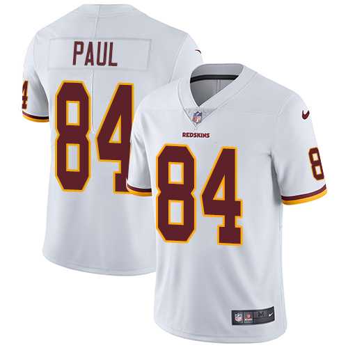 Nike Washington Redskins #84 Niles Paul White Men's Stitched NFL Vapor Untouchable Limited Jersey
