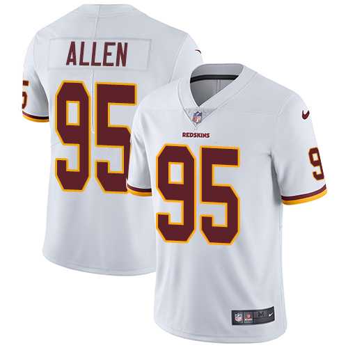 Nike Washington Redskins #95 Jonathan Allen White Men's Stitched NFL Vapor Untouchable Limited Jersey