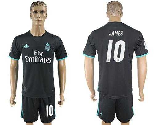 Real Madrid #10 James Away Soccer Club Jersey