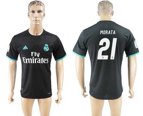 Real Madrid #21 Morata Away Soccer Club Jersey