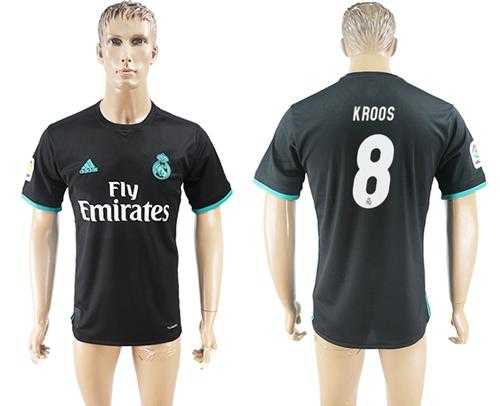 Real Madrid #8 Kroos Away Soccer Club Jersey