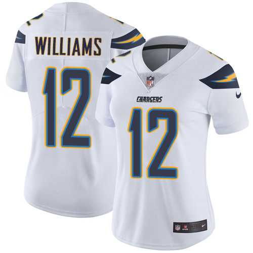 Women's Los Angeles Chargers #12 Mike Williams White Stitched NFL Vapor Untouchable Limited Jersey