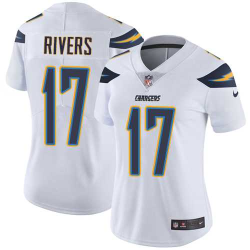 Women's Los Angeles Chargers #17 Philip Rivers White Stitched NFL Vapor Untouchable Limited Jersey