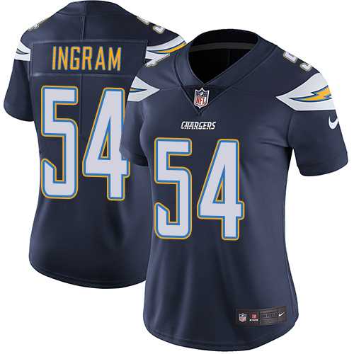 Women's Los Angeles Chargers #54 Melvin Ingram Navy Blue Team Color Stitched NFL Vapor Untouchable Limited Jersey