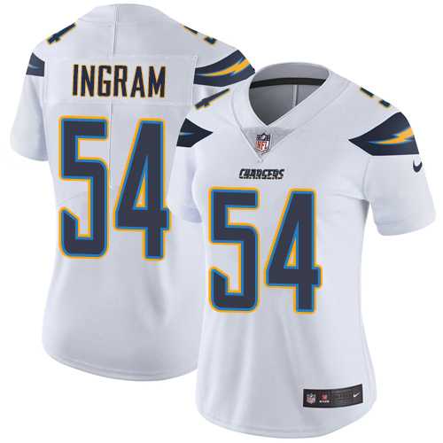 Women's Los Angeles Chargers #54 Melvin Ingram White Stitched NFL Vapor Untouchable Limited Jersey