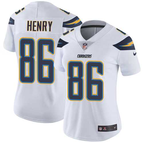 Women's Los Angeles Chargers #86 Hunter Henry White Stitched NFL Vapor Untouchable Limited Jersey