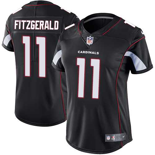 Women's Nike Arizona Cardinals #11 Larry Fitzgerald Black Alternate Stitched NFL Vapor Untouchable Limited Jersey