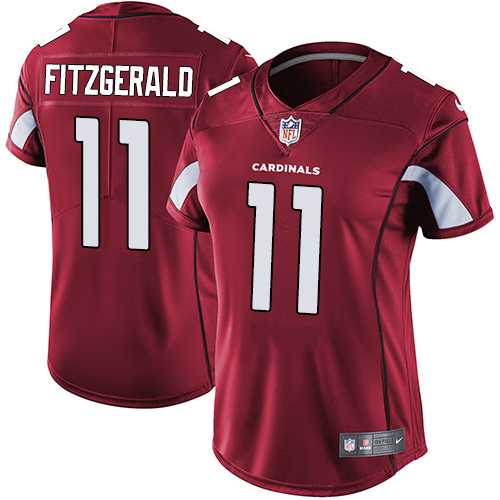 Women's Nike Arizona Cardinals #11 Larry Fitzgerald Red Team Color Stitched NFL Vapor Untouchable Limited Jersey