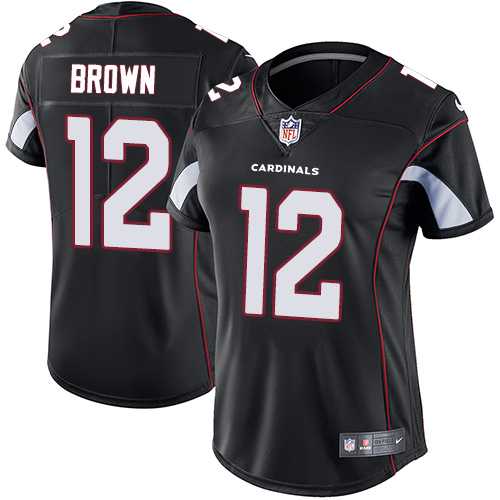 Women's Nike Arizona Cardinals #12 John Brown Black Alternate Stitched NFL Vapor Untouchable Limited Jersey