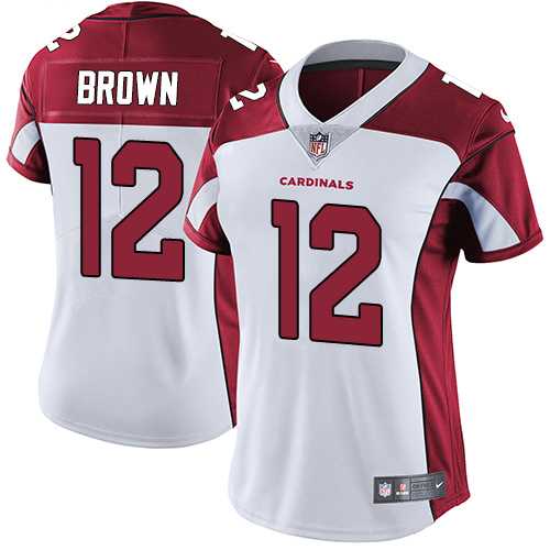 Women's Nike Arizona Cardinals #12 John Brown White Stitched NFL Vapor Untouchable Limited Jersey