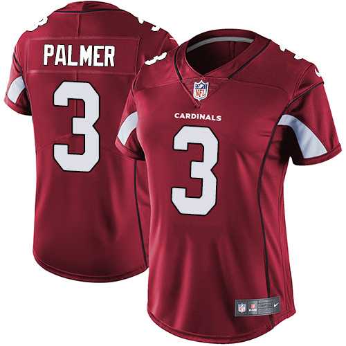 Women's Nike Arizona Cardinals #3 Carson Palmer Red Team Color Stitched NFL Vapor Untouchable Limited Jersey