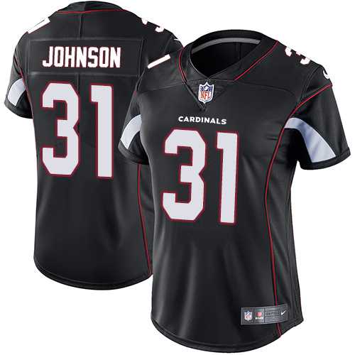 Women's Nike Arizona Cardinals #31 David Johnson Black Alternate Stitched NFL Vapor Untouchable Limited Jersey