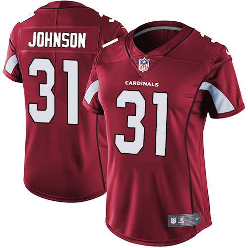 Women's Nike Arizona Cardinals #31 David Johnson Red Team Color Stitched NFL Vapor Untouchable Limited Jersey