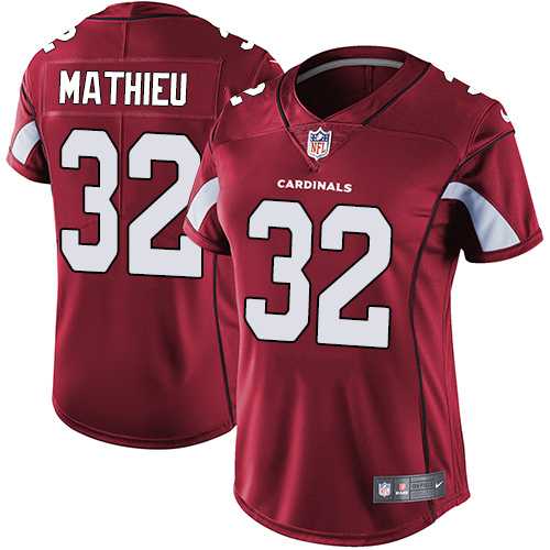 Women's Nike Arizona Cardinals #32 Tyrann Mathieu Red Team Color Stitched NFL Vapor Untouchable Limited Jersey