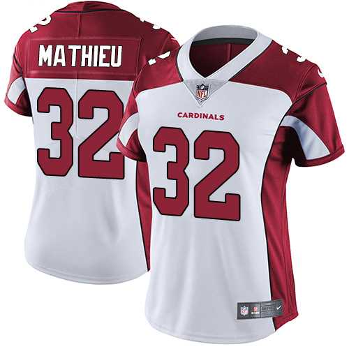 Women's Nike Arizona Cardinals #32 Tyrann Mathieu White Stitched NFL Vapor Untouchable Limited Jersey
