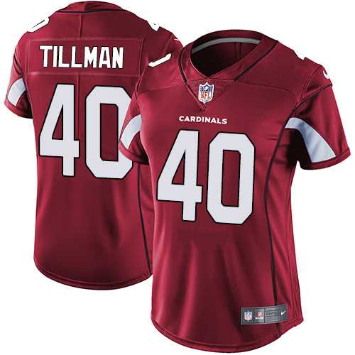 Women's Nike Arizona Cardinals #40 Pat Tillman Red Team Color Stitched NFL Vapor Untouchable Limited Jersey