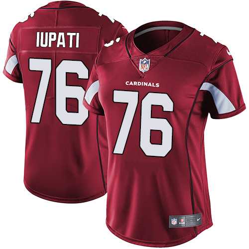 Women's Nike Arizona Cardinals #76 Mike Iupati Red Team Color Stitched NFL Vapor Untouchable Limited Jersey