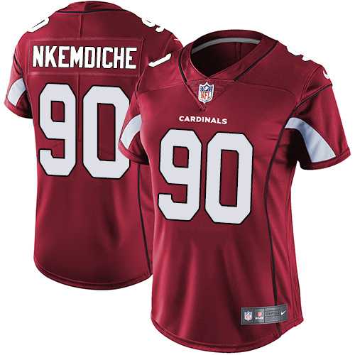 Women's Nike Arizona Cardinals #90 Robert Nkemdiche Red Team Color Stitched NFL Vapor Untouchable Limited Jersey