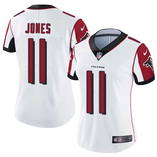 Women's Nike Atlanta Falcons #11 Julio Jones White Stitched NFL Vapor Untouchable Limited Jersey