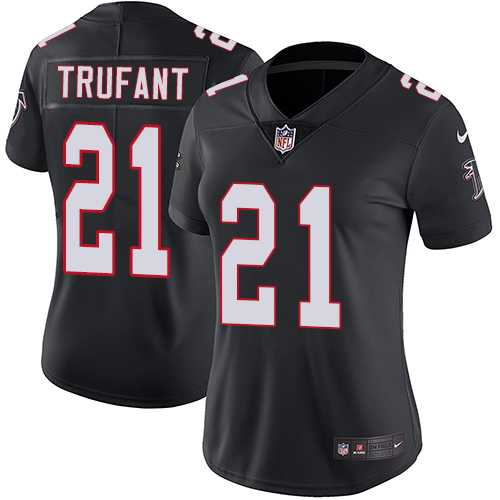 Women's Nike Atlanta Falcons #21 Desmond Trufant Black Alternate Stitched NFL Vapor Untouchable Limited Jersey