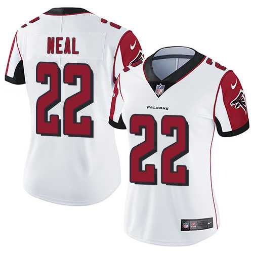 Women's Nike Atlanta Falcons #22 Keanu Neal White Stitched NFL Vapor Untouchable Limited Jersey