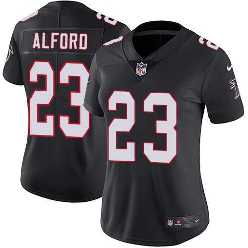 Women's Nike Atlanta Falcons #23 Robert Alford Black Alternate Stitched NFL Vapor Untouchable Limited Jersey