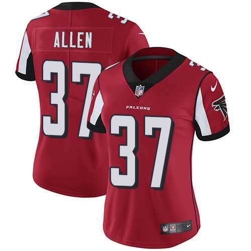 Women's Nike Atlanta Falcons #37 Ricardo Allen Red Team Color Stitched NFL Vapor Untouchable Limited Jersey Women's Nike Atlanta Falcons #37 Ricardo Allen Red Team Color Stitched NFL Vapor Untouchable Limited Jersey