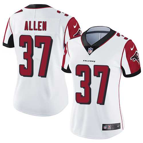 Women's Nike Atlanta Falcons #37 Ricardo Allen White Stitched NFL Vapor Untouchable Limited Jersey