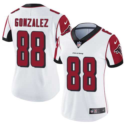 Women's Nike Atlanta Falcons #88 Tony Gonzalez White Stitched NFL Vapor Untouchable Limited Jersey