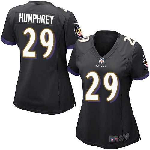Women's Nike Baltimore Ravens #29 Marlon Humphrey Black Alternate Stitched NFL New Elite Jersey