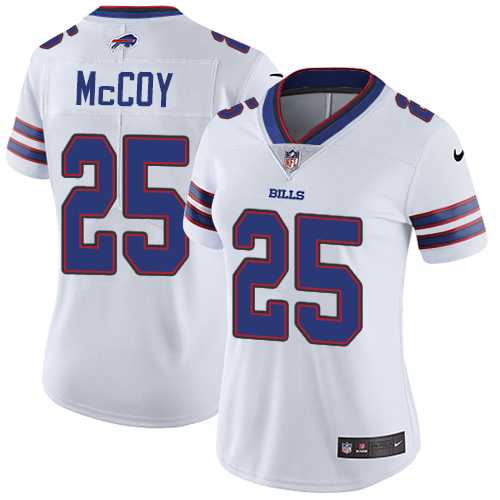 Women's Nike Buffalo Bills #25 LeSean McCoy White Stitched NFL Vapor Untouchable Limited Jersey