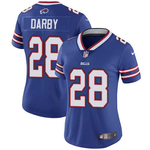 Women's Nike Buffalo Bills #28 Ronald Darby Royal Blue Team Color Stitched NFL Vapor Untouchable Limited Jersey