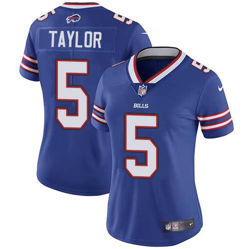 Women's Nike Buffalo Bills #5 Tyrod Taylor Royal Blue Team Color Stitched NFL Vapor Untouchable Limited Jersey