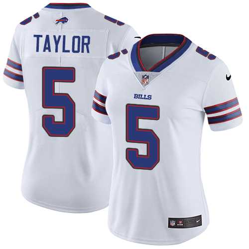 Women's Nike Buffalo Bills #5 Tyrod Taylor White Stitched NFL Vapor Untouchable Limited Jersey