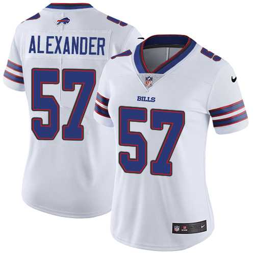 Women's Nike Buffalo Bills #57 Lorenzo Alexander White Stitched NFL Vapor Untouchable Limited Jersey