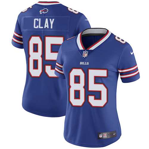 Women's Nike Buffalo Bills #85 Charles Clay Royal Blue Team Color Stitched NFL Vapor Untouchable Limited Jersey