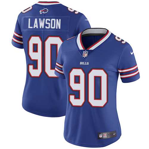 Women's Nike Buffalo Bills #90 Shaq Lawson Royal Blue Team Color Stitched NFL Vapor Untouchable Limited Jersey