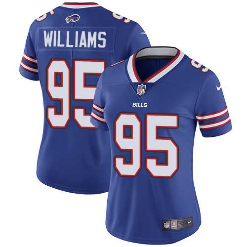 Women's Nike Buffalo Bills #95 Kyle Williams Royal Blue Team Color Stitched NFL Vapor Untouchable Limited Jersey