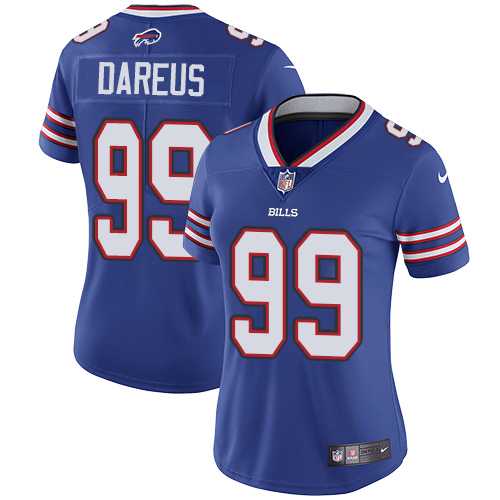 Women's Nike Buffalo Bills #99 Marcell Dareus Royal Blue Team Color Stitched NFL Vapor Untouchable Limited Jersey