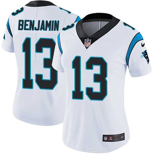 Women's Nike Carolina Panthers #13 Kelvin Benjamin White Stitched NFL Vapor Untouchable Limited Jersey